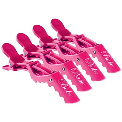 Babe Hair Clips - Pink 4 pc.