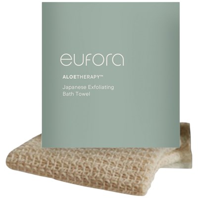 eufora japanese exfoliating bath towel